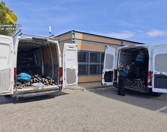Cuatro detenidos en Fraga, con dos furgonetas que transportaban 4’8 toneladas de cobre