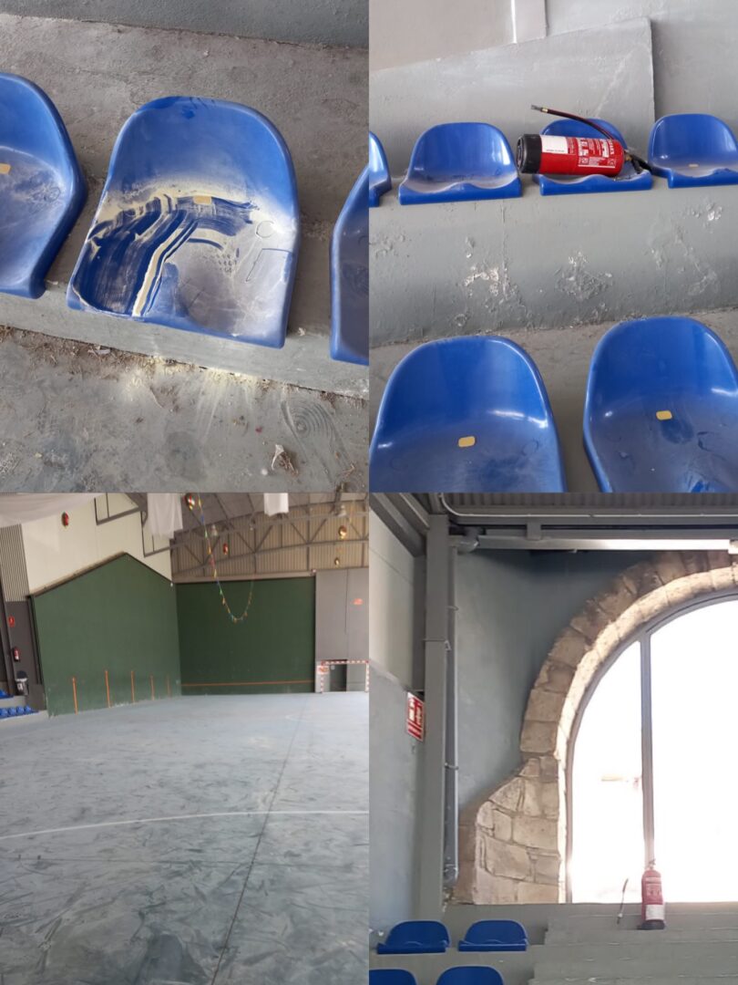 ontiñena actos vandalicos