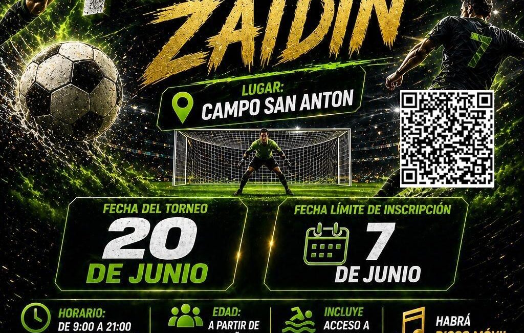 Zaidín se estrena a lo grande en el fútbol veraniego con su primer Torneo de Fútbol 7 y un premio de 1.000 euros para el ganador