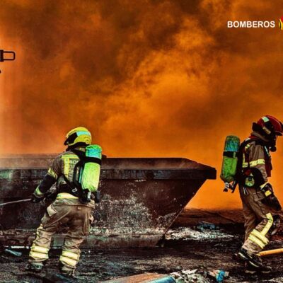 Información de los Bomberos de la DPH sobre el incendio en la planta de residuos de Fraga