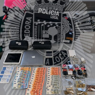 Rápida actuación policial en Fraga: Detienen a dos personas como presuntos autores de actos delictivos este fin de semana