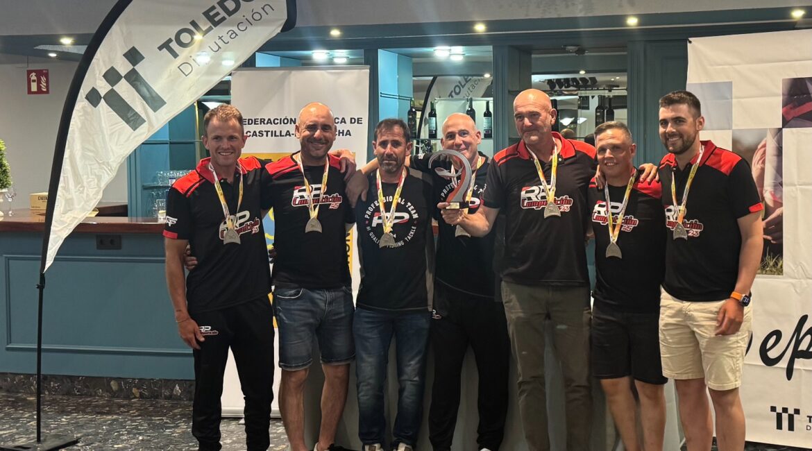 Iván Sampietro, subcampeón de España de pesca con el equipo RP Competición La Molina en Toledo