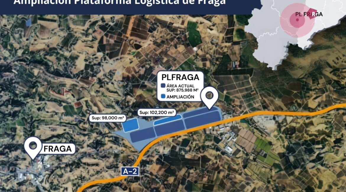 Así será la ampliación de PL Fraga que ejecutará el Gobierno de Aragón