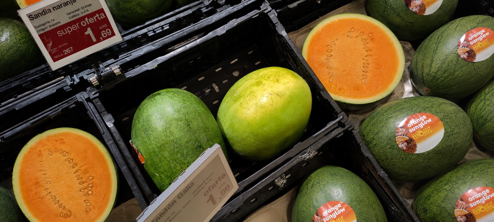sandia naranja