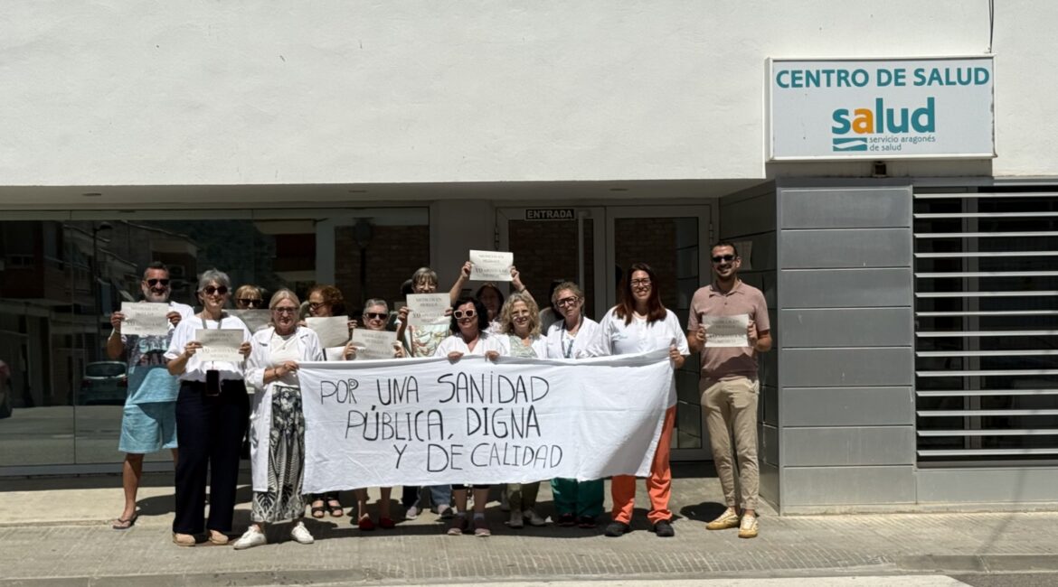 Incidencias en el centro de salud de Mequinenza por la huelga médica