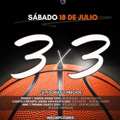 El 3×3 del Club Basket Peña Fragatina regresa este sábado con una jornada de deporte, convivencia y diversión