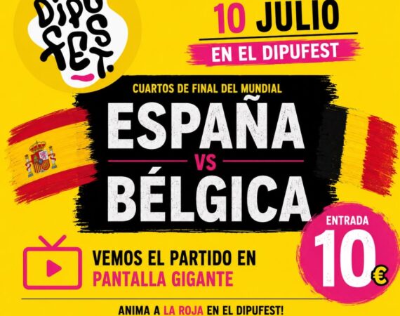 Pantalla gigante para ver el mundial en el Dipufest y entradas especiales a 10 €