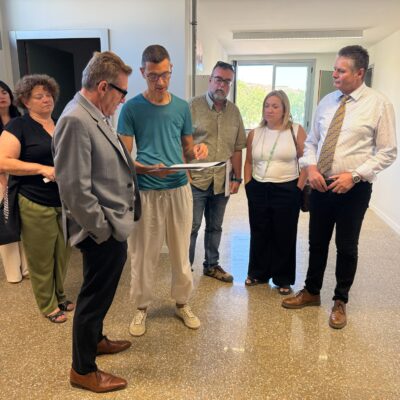 El director general de Planificación, Centros y Formación Profesional de la DGA visita el nuevo San José de Calasanz