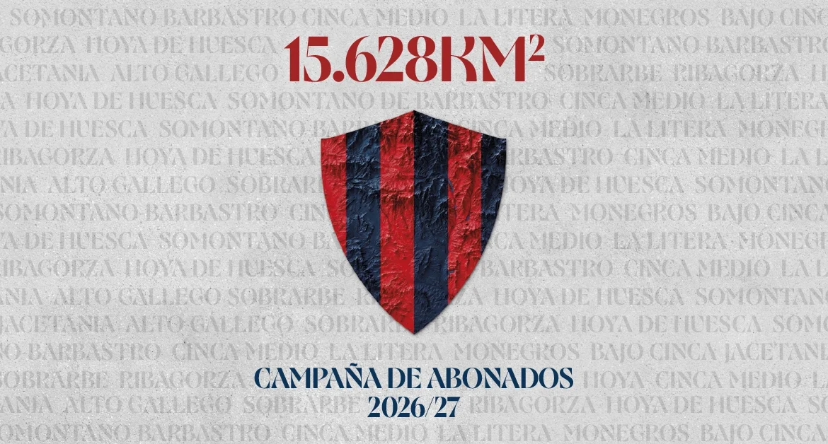 La SD Huesca lanza la campaña “15.628 km²” para unir todas las comarcas de la provincia