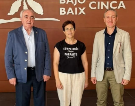 Renuevan el convenio de colaboración entre Cámara de Huesca, Comarca del Bajo/Baix Cinca y La Intersectorial