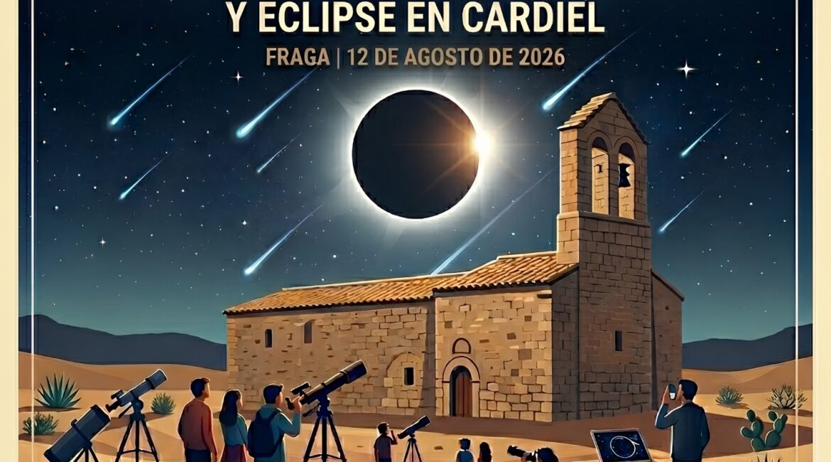 Aforo completo para ver el eclipse desde Cardiel en Fraga
