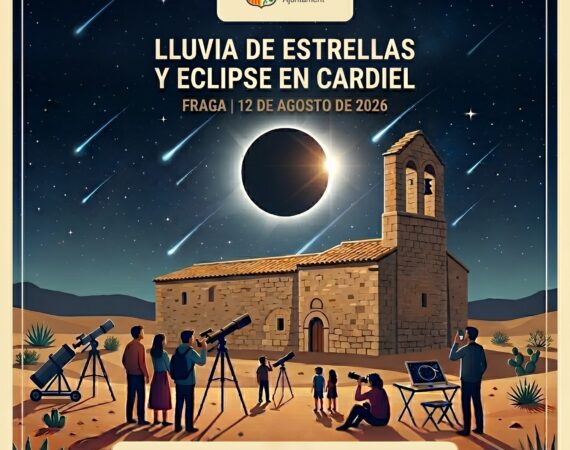 Aforo completo para ver el eclipse desde Cardiel en Fraga