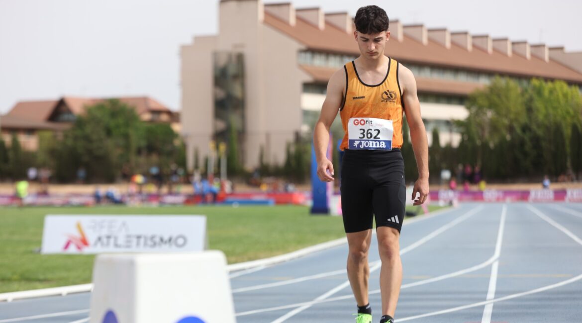 Iván Gros completa su debut en el Campeonato de España Sub20 entre los 25 mejores velocistas del país