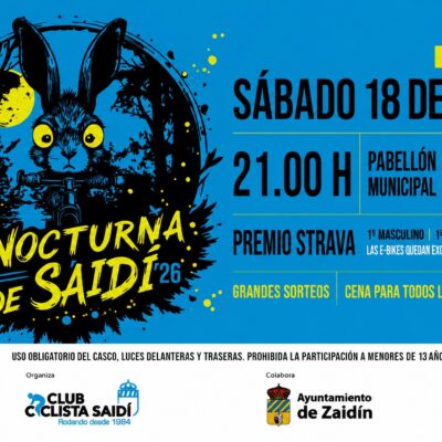 La Nocturna de Saidí celebrará una nueva edición el 18 de julio con salida desde el pabellón municipal