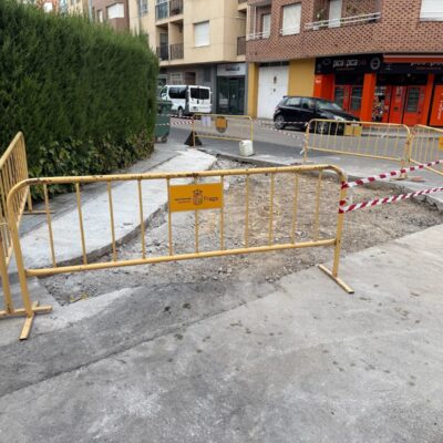 Fraga mejora la accesibilidad en el cruce de Príncipe de Viana y Pío Baroja
