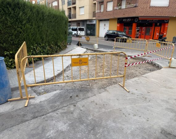 Fraga mejora la accesibilidad en el cruce de Príncipe de Viana y Pío Baroja