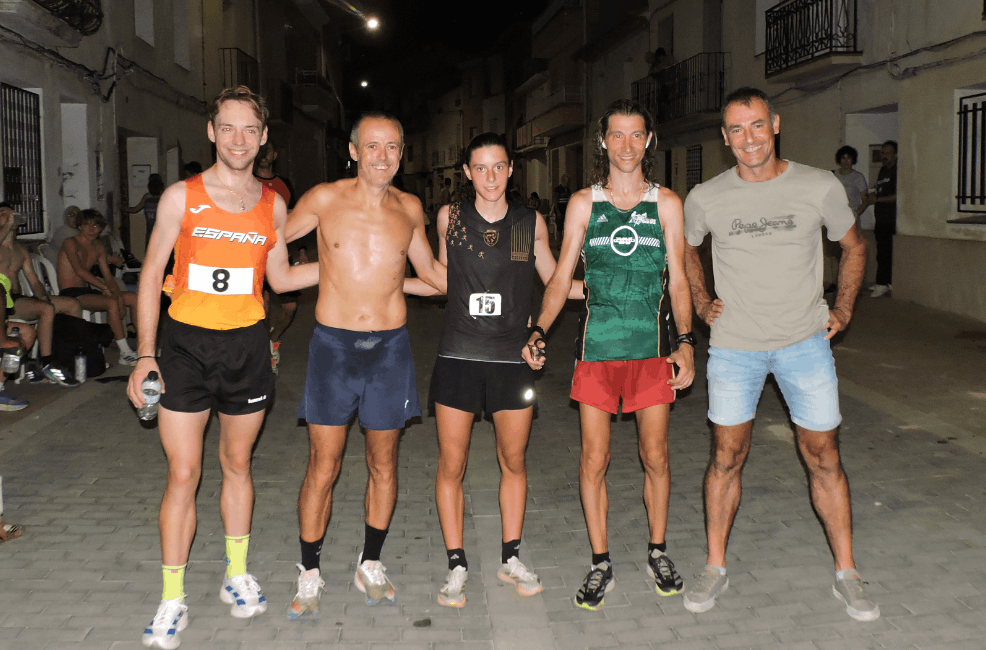 Nacho Dieste y Carlota Gasión ganan la tradicional carrera pedestre de la Asunción de Belver