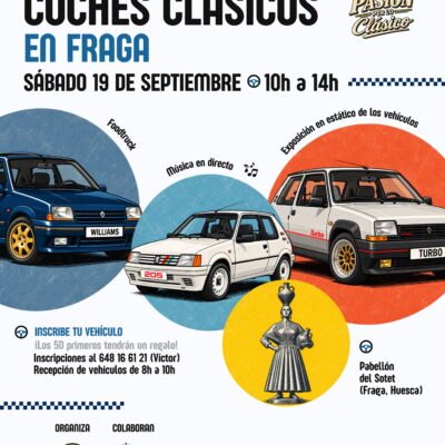 Fraga se llenará de coches clásicos el próximo 19 de septiembre