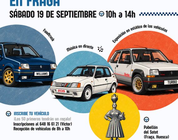 Fraga se llenará de coches clásicos el próximo 19 de septiembre