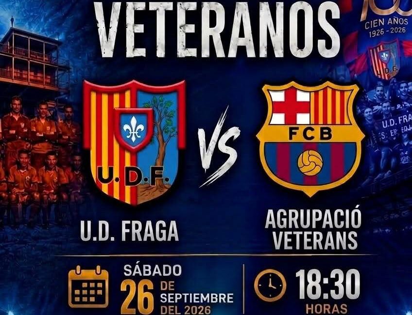 La UD Fraga celebrará su centenario con un partido de veteranos ante el FC Barcelona
