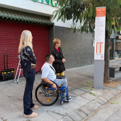 Fraga actualiza las 43 paradas del bus urbano con los nuevos recorridos y frecuencias