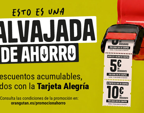 Salvajada de Ahorro: este septiembre, cuanto más compres más ahorras en supermercados Orangután