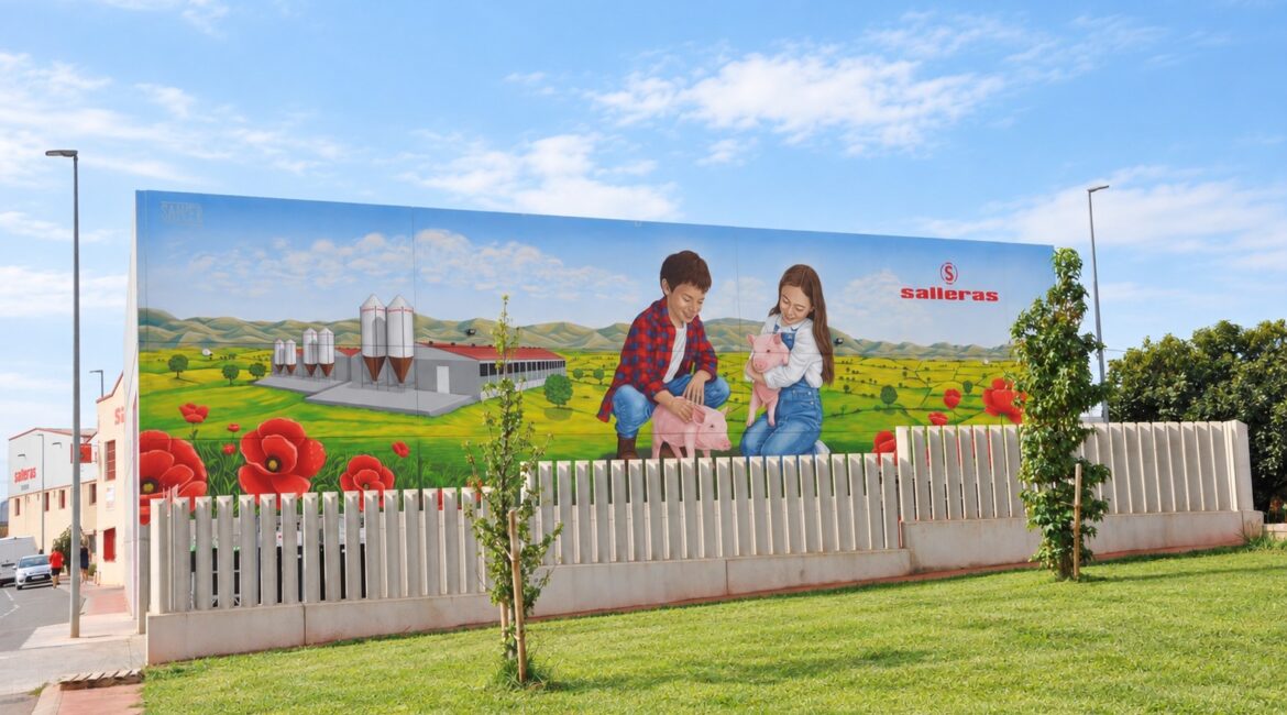 Salleras convierte su nueva nave en un mural que mira al futuro del territorio