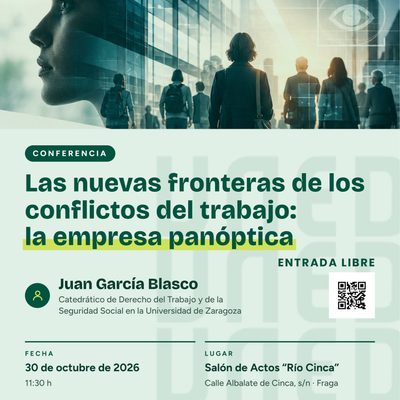 La Universidad para Mayores de Fraga inaugura el curso con una conferencia sobre los nuevos conflictos laborales y la inteligencia artificial