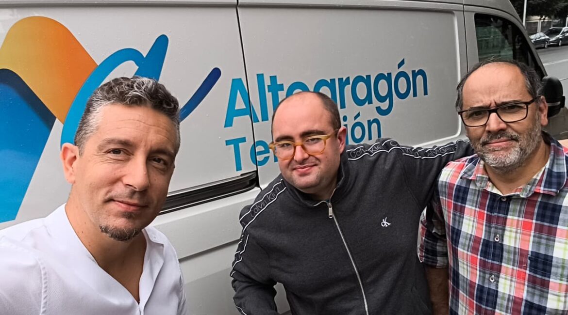 Conexión provincial, comarcal y local para promocionar las Fiestas del Pilar de Fraga en televisión