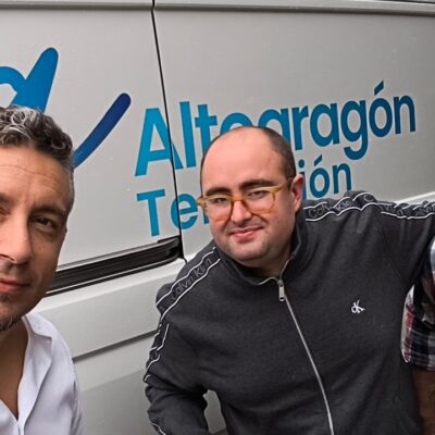 Conexión provincial, comarcal y local para promocionar las Fiestas del Pilar de Fraga en televisión