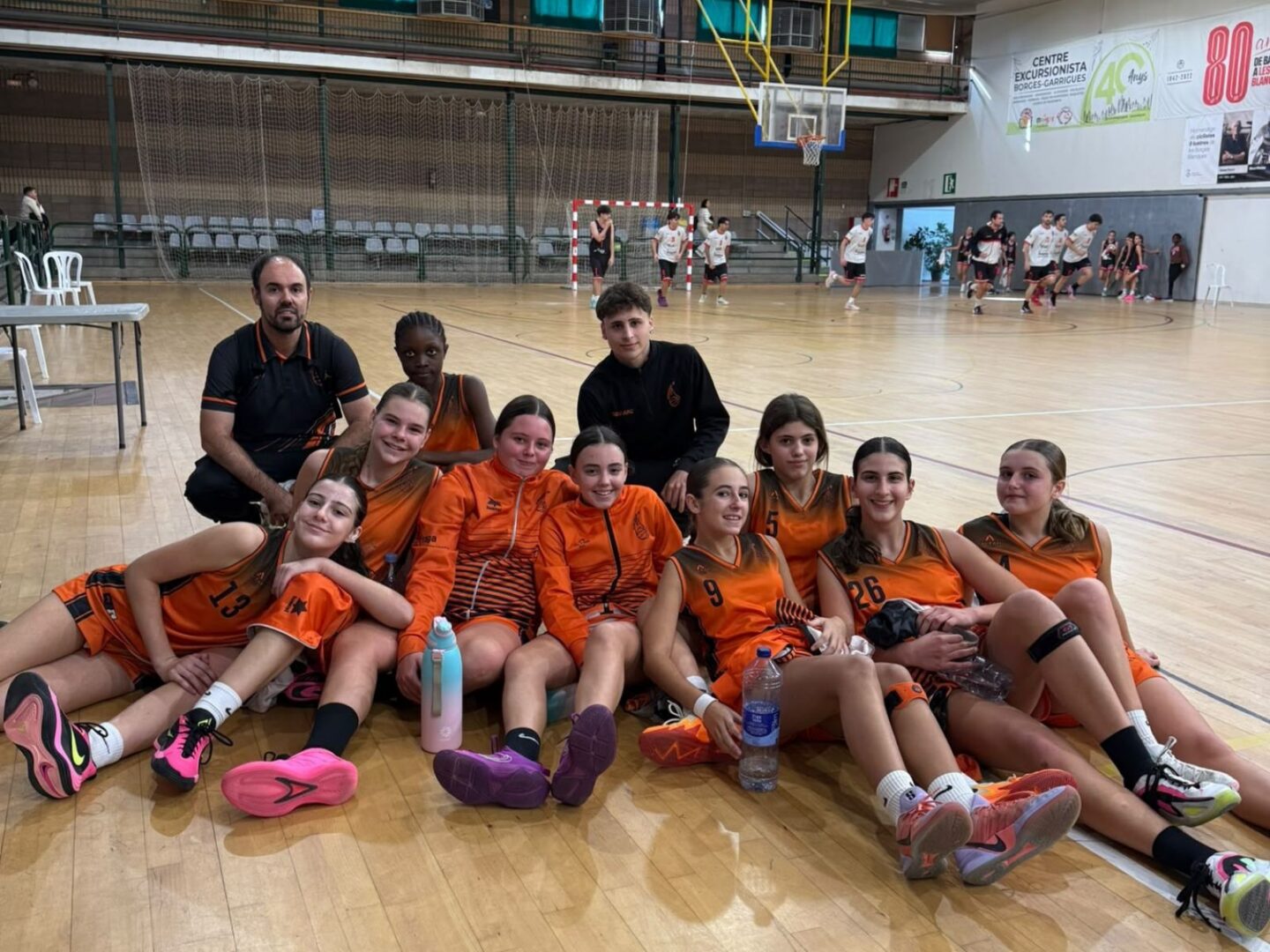 Uno de los equipos de la base del Club Baloncesto Peña Fragatina