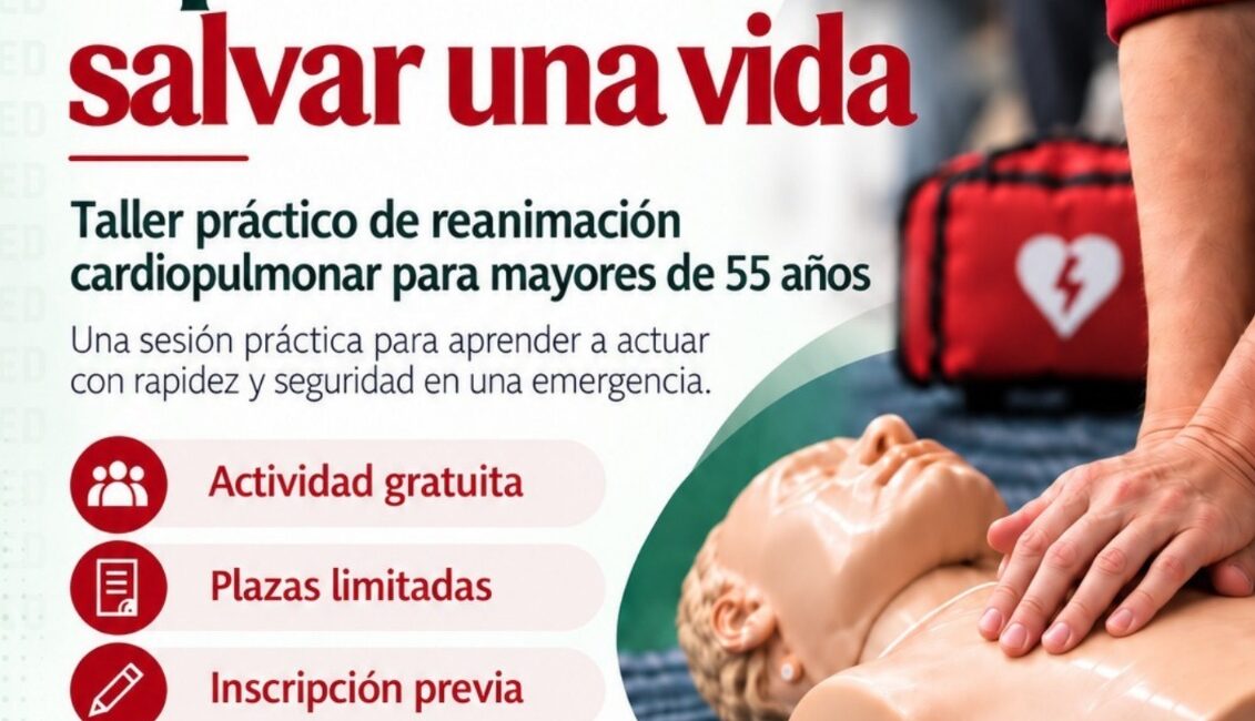 Fraga acogerá un taller gratuito de reanimación cardiopulmonar para mayores de 55 años
