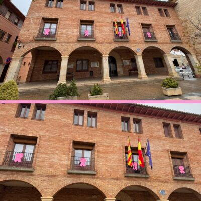 El Bajo/Baix Cinca se tiñe de rosa por el Día Mundial contra el Cáncer de Mama