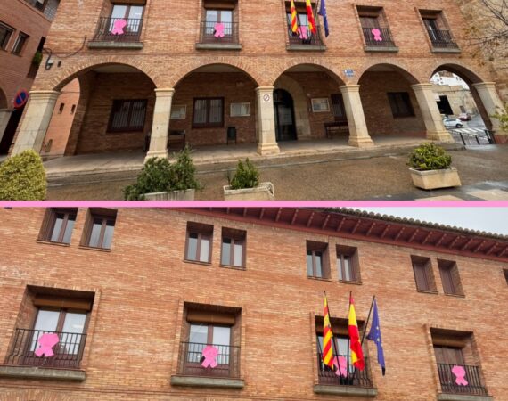 El Bajo/Baix Cinca se tiñe de rosa por el Día Mundial contra el Cáncer de Mama